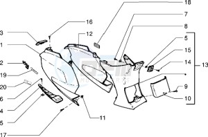 Sfera RST 125 drawing Side covers