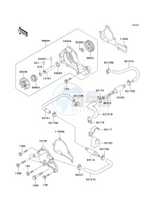 KAF 620 J [MULE 3010 TRANS4X4] (J6J-J8F) J7F drawing WATER PUMP