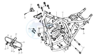 HUSKY 125 drawing FRAME