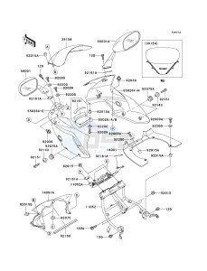 ZR 750 H [ZR-7S] (H1-H5 H5 CAN ONLY) drawing COWLING-- H4_H5- -