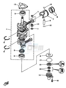 25QEO drawing CRANKSHAFT--PISTON