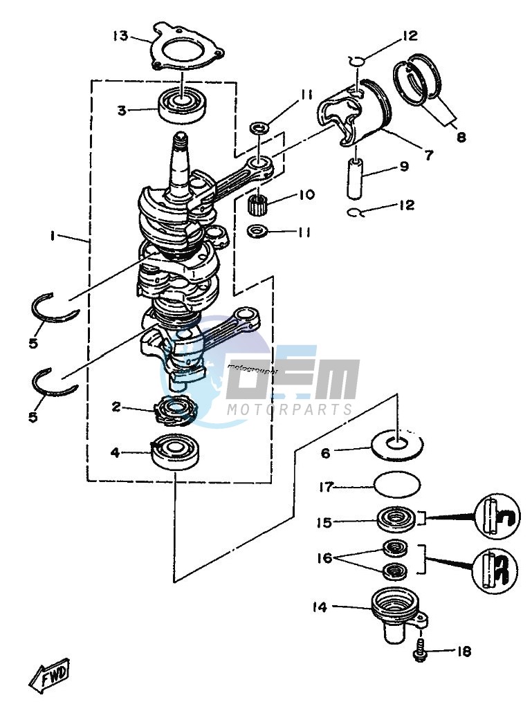 CRANKSHAFT--PISTON