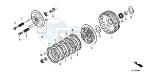 CBR250RAD CBR250R ABS 2E - (2E) drawing CLUTCH