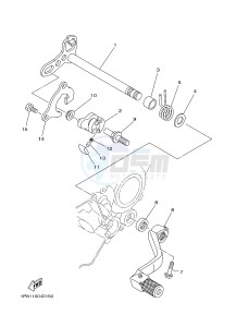 YZ250 (1SS9 1SSA 1SSB 1SSC 1SSC) drawing SHIFT SHAFT