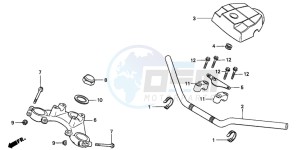 CB125T drawing HANDLE PIPE/TOP BRIDGE