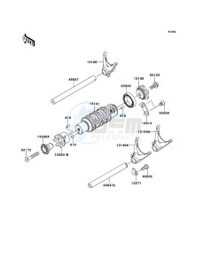 ER-6f EX650A8F GB XX (EU ME A(FRICA) drawing Gear Change Drum/Shift Fork(s)