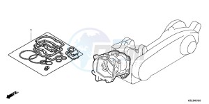 NSC110MPDC drawing GASKET KIT A