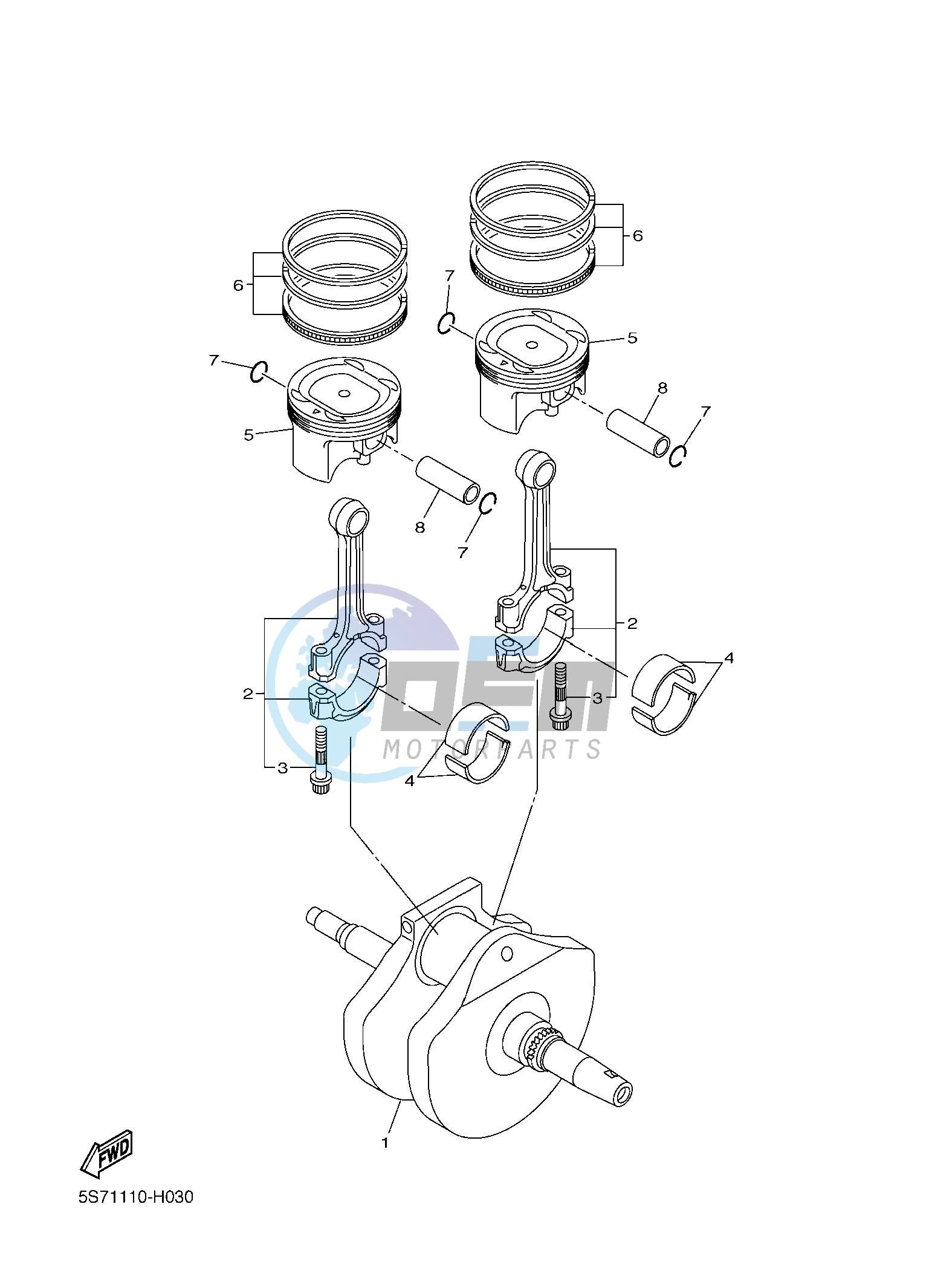 CRANKSHAFT & PISTON