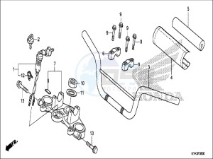 CRF110FH Europe Direct - (ED) drawing HANDLE PIPE/TOP BRIDGE