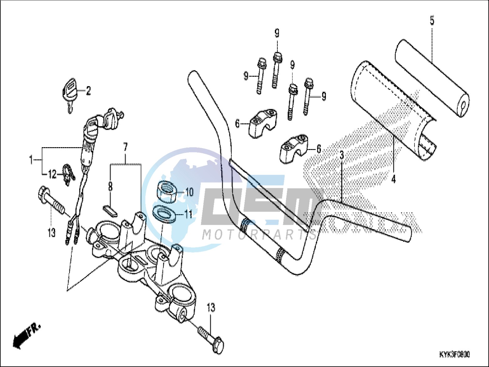 HANDLE PIPE/TOP BRIDGE