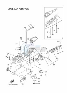 F350AETU drawing PROPELLER-HOUSING-AND-TRANSMISSION-2