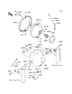 W800 EJ800ADFA GB XX (EU ME A(FRICA) drawing Headlight(s)