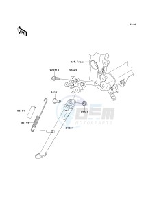 ZX 600 N [NINJA ZX-6RR] (6F) N6F drawing STAND-- S- -