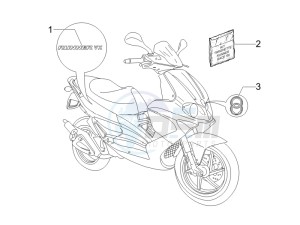 Runner 125 VX 4t Race e3 (UK) UK drawing Plates - Emblems