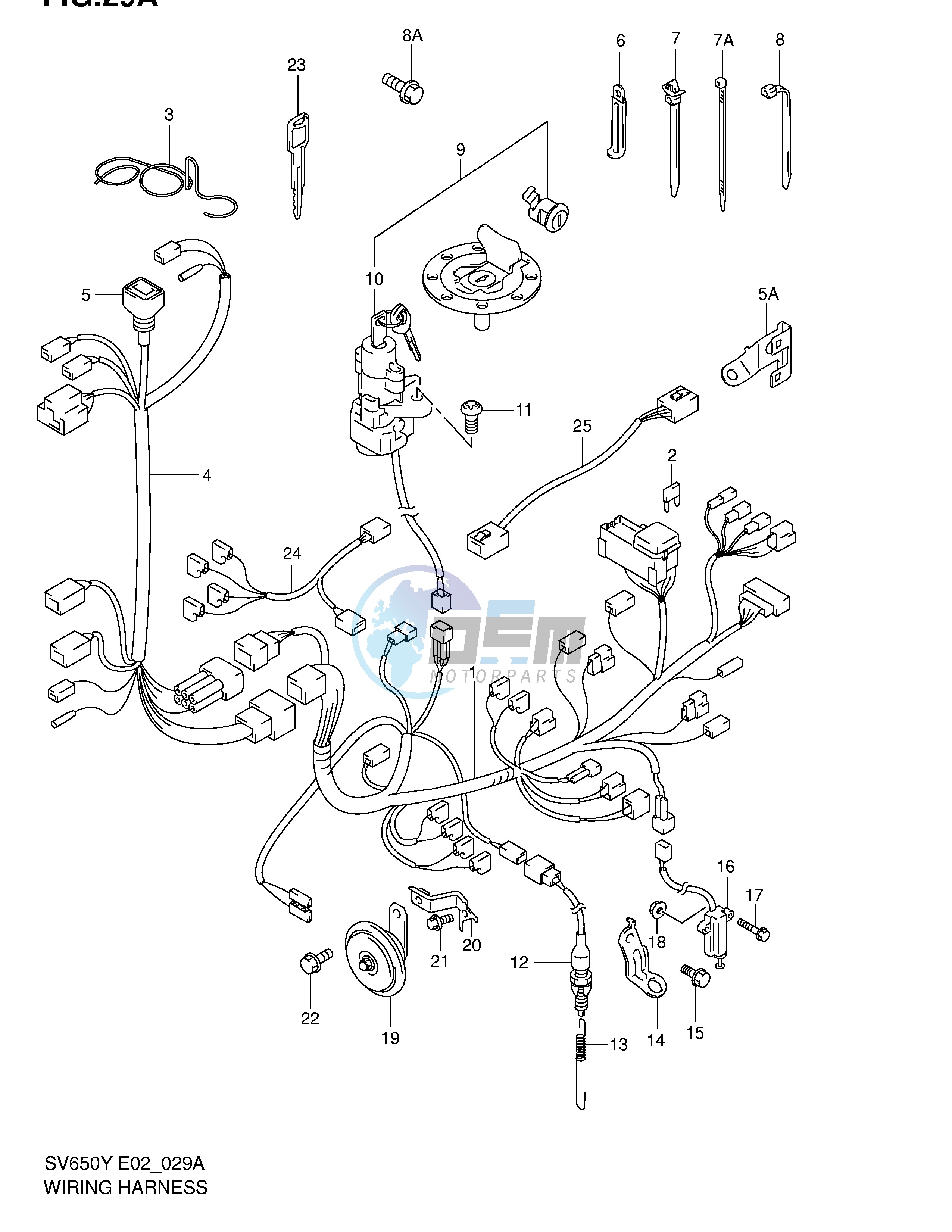 WIRING HARNESS (SV650SX SUX SY SUY SK1 SUK1 SK2 SUK2)