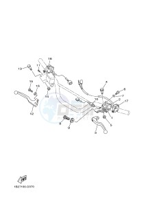 TT-R125 TT-R125LWE (2PTC) drawing HANDLE SWITCH & LEVER