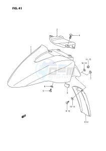 GSX1100 (E2) drawing FRONT FENDER