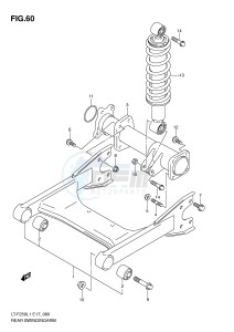 LT-F250 (E17) drawing REAR SWINGINGARM