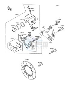 VN 1500 A [VULCAN 1500] (A10-A13) [VULCAN 1500] drawing REAR BRAKE