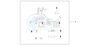 CBF600SA drawing MAIN STAND