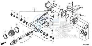 TRX500FAE TRX500FA Europe Direct - (ED) drawing SWINGARM