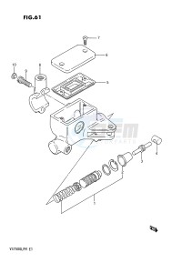 VS750GL (E1) INTRUDER drawing CLUTCH MASTER CYLINDER (VS750GLFG GLFH GLEFH)