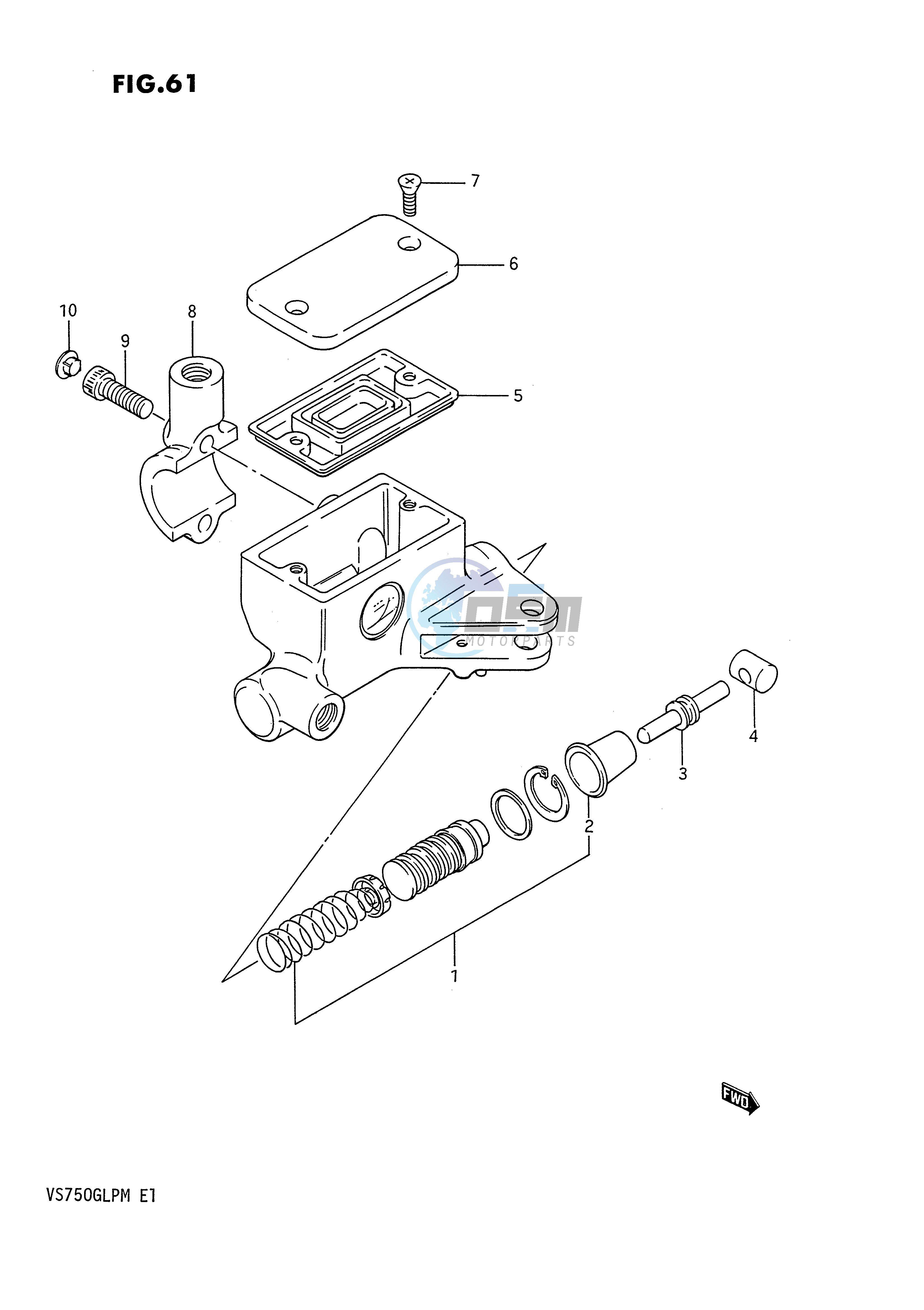 CLUTCH MASTER CYLINDER (VS750GLFG GLFH GLEFH)