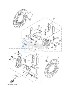 YFM700FWB KODIAK 700 (B16E) drawing FRONT BRAKE CALIPER