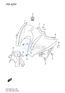 GSX-S1000 EU drawing FUEL TANK FRONT COVER