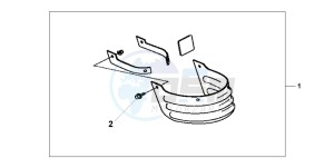 VT1100C3 drawing FR,MDGUARD EXTENSION