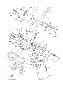 MT09 900 (1RCD 1RCE) drawing STAND & FOOTREST