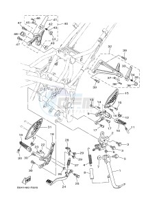 MTN250 MTN-250 MT-250 (B046) drawing STAND & FOOTREST