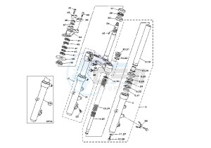 YP MAJESTY 400 drawing FRONT FORK