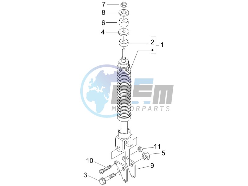 Rear suspension - Shock absorbers