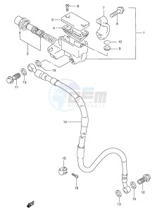 RMX250 (E1) drawing FRONT MASTER CYLINDER