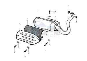 LOOXOR TSDI - 50 cc drawing EXHAUST