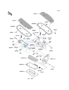 VN 1500 L [VULCAN 1500 NOMAD FI] (L2-L4) [VULCAN 1500 NOMAD FI] drawing FOOTRESTS