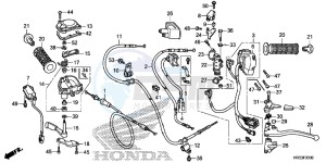 TRX420FE1E TRX420 Europe Direct - (ED) drawing SWITCH/CABLE