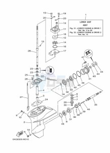 F15CMHL drawing PROPELLER-HOUSING-AND-TRANSMISSION-1