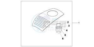 XL1000VA drawing TANK PROTECTION COVER