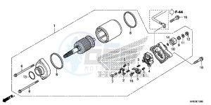 TRX500FM5G TRX500FM Australia - (U) drawing STARTER MOTOR