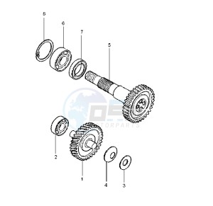 YQ AEROX 50 drawing GEAR GROUP