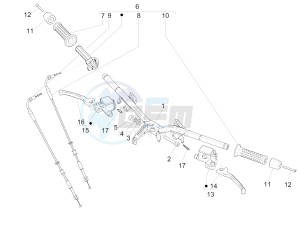 GTS 300 ie (EMEA, APAC) drawing Handlebars - Master cil.