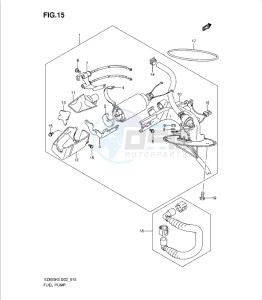 VZ800K9 drawing FUEL PUMP