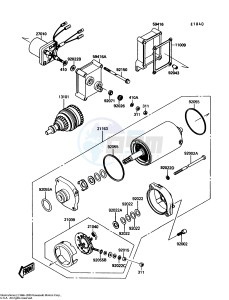 JF 650 A [X2] (A4-A5) [X2] drawing STARTER MOTOR