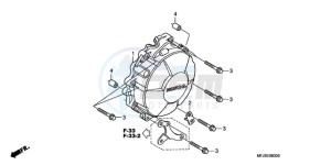 CBR600RRA Europe Direct - (ED) drawing GENERATOR COVER