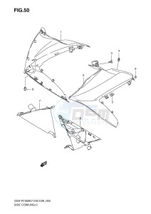 GSX-R1000 (E3-E28) drawing SIDE COWLING (MODEL K7)