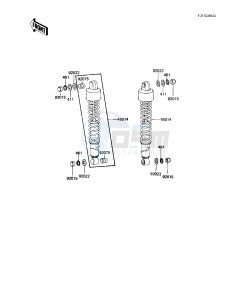 KZ 550 M [LTD SHAFT] (M1) [LTD SHAFT] drawing SHOCK ABSORBERS