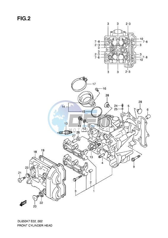 FRONT CYLINDER HEAD