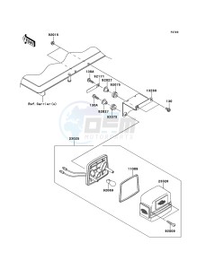 MULE_600 KAF400BCF EU drawing Taillight(s)